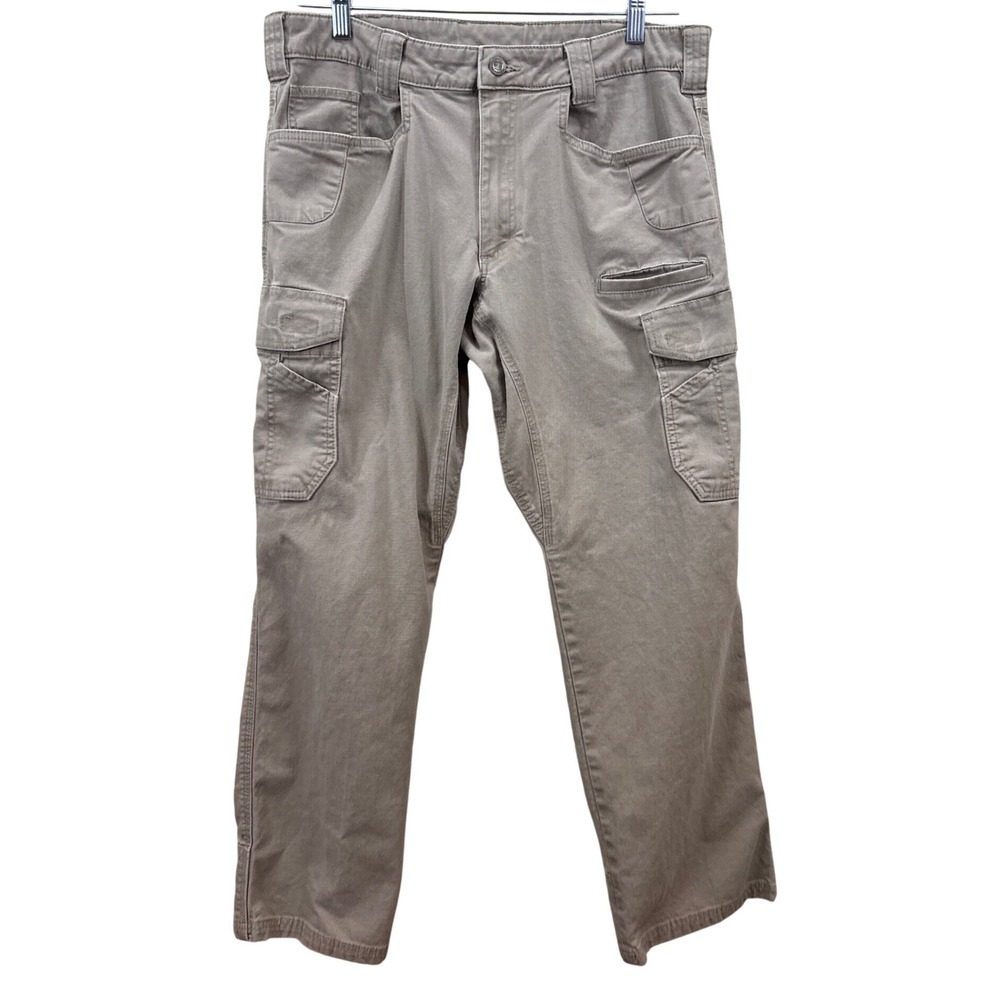 Noble Outfitters Generations Cargo Pants Mens 35x30 Khaki Tan Tactical Canvas